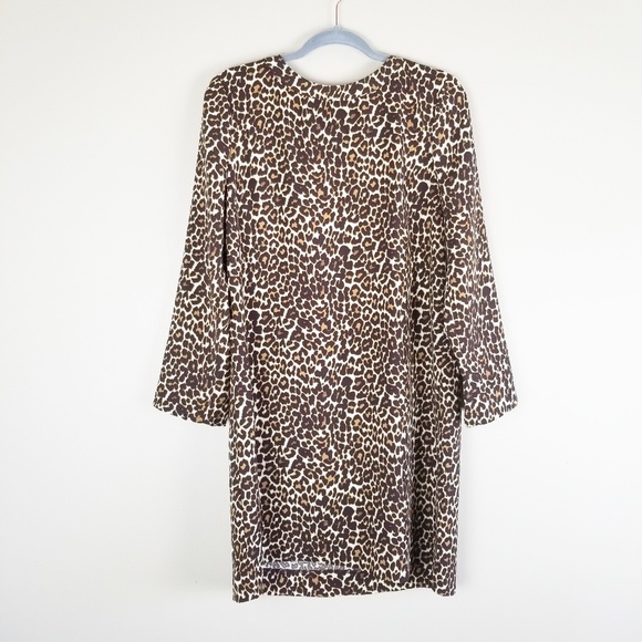 J. Crew Factory Dresses & Skirts - J. Crew Factory Crepe Shift Dress in Cat Print